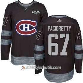 Män Ishockey Montreal Canadiens Tröja Max Pacioretty 67 1917-2017 100th Anniversary Adidas Svart Authentic